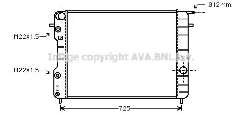 AVA QUALITY COOLING Radiaator,mootorijahutus OL2248